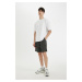 DEFACTO Relax Fit Honeycomb Textured Pocket Bermuda Shorts