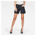 G-STAR Krátke nohavice - 3301 High Boyfriend Short Wmn tmavomodré