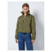 Khaki Ladies Quilted Bomber with Collar Noisy May Ziggy - Women