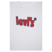 Detské bavlnené tričko Levi's biela farba, s potlačou