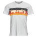 Superdry  CALI STRIPED LOGO T SHIRT  Tričká s krátkym rukávom Biela