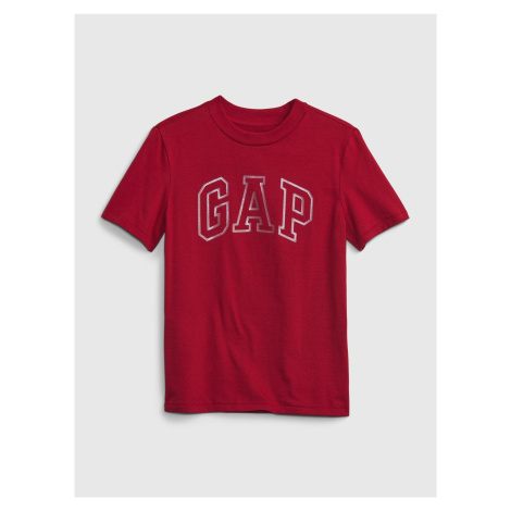 Červené chlapčenské tričko s logom GAP