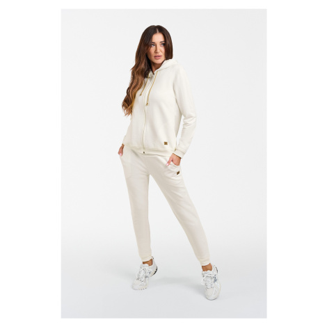 Women's long trousers - ecru Italian Fashion