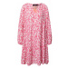 Zwillingsherz Košeľové šaty  ružová / svetloružová / biela