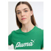 Zelené dámske tričko Puma ESS+ Script Tee