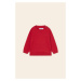 Detský bavlnený sveter Mayoral červená farba, tenký