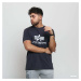 Tričko Alpha Industries Basic Tee Navy/ White