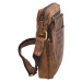 Pánske kožené crossbody tmavohnedý hunter 250839