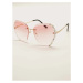 Ružové slnečné okuliare s kamienkami