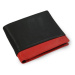 Černo-červená pánská kožená peněženka 513-4723-60/31