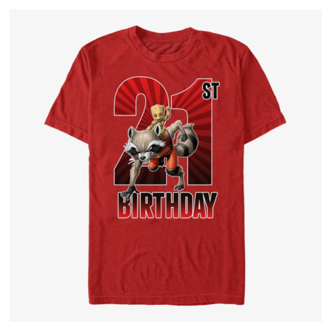 Queens Marvel Avengers Classic - Groot 21st Bday Unisex T-Shirt Red