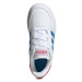 Juniorská rekreačná obuv ADIDAS Breaknet cloud white blue rush vivid red