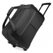 KONO cestovná taška na kolieskach s výsuvnou rukoväťou - čierna - 55L