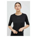 Tréningové tričko Calvin Klein Performance Essentials čierna farba