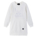 Dievčenské bavlnené šaty Reima biela farba, mini, rovný strih