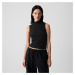 GAP Sleeveless Modal Mock Neck Black