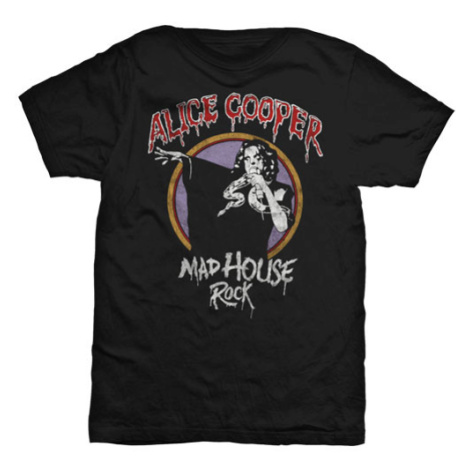 Alice Cooper tričko Mad House Rock Čierna