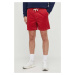 Štruksové šortky Polo Ralph Lauren červená farba,710800214