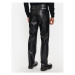 Karl Lagerfeld Jeans Kožené nohavice 240D1003 Čierna Regular Fit