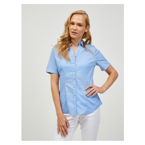 Light Blue Short Sleeve Shirt ORSAY - Women