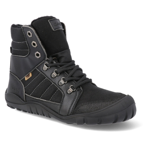 Barefoot zimná obuv s membránou KOEL4kids - Mica Vegan Tex Black čierna