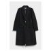 Kabát Karl Lagerfeld Tailored Coat W/Tape Čierna