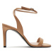 Calvin Klein Sandále Heel Sandal 90 Lth HW0HW01945 Béžová