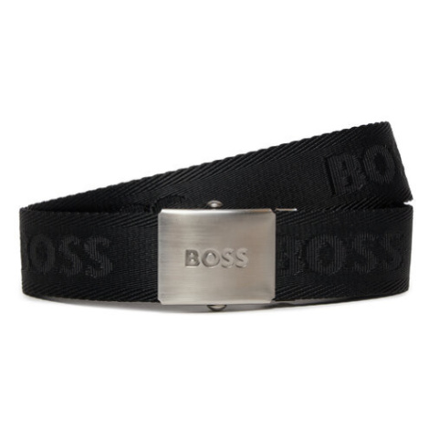 Boss Pánsky opasok Icon Ro J Sz35 50481646 Čierna Hugo Boss