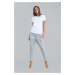 Grey long trousers - melange