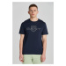 TRIČKO GANT LOGO SS T-SHIRT EVENING BLUE