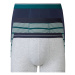 LIVERGY® Pánske bavlnené boxerky, 3 kusy (námornícka modrá/zelená/sivá)