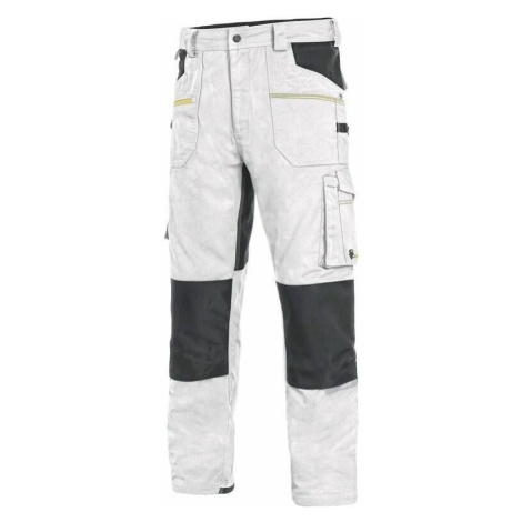 Canis CXS STRETCH Montérkové nohavice pánske Biela-Šedá, 56