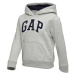 GAP PULLOVER LOGO Chlapčenská mikina, sivá, veľkosť