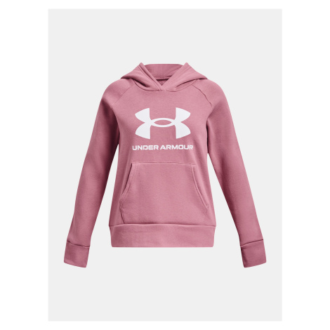 Ružová mikina Under Armour UA Rival Fleece BL Hoodie