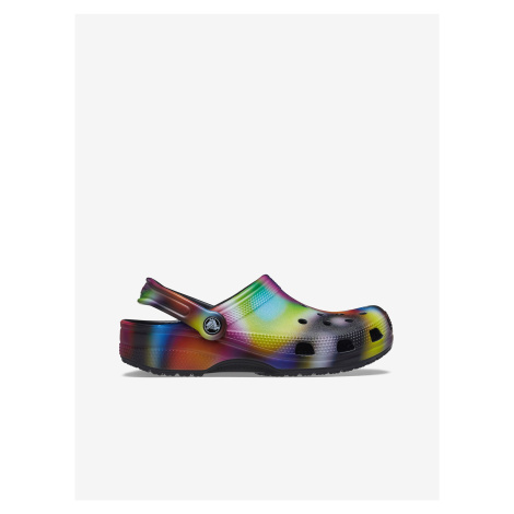 Žlto-čierne vzorované papuče Crocs Classic Solarized Clog