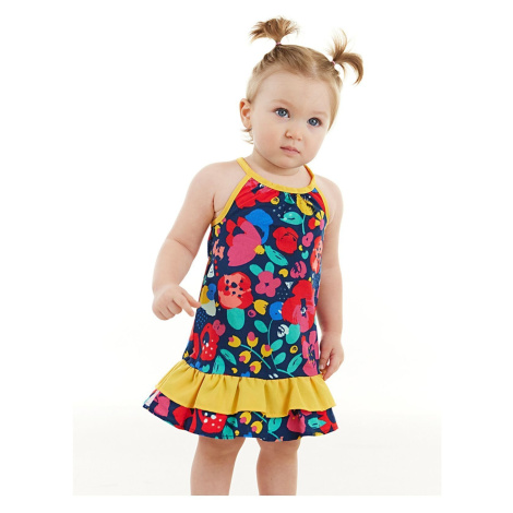 Denokids Floral Baby Girl Poplin Cotton Summer Strap Dress