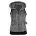 Urban Classics Ladies Melange Teddy Vest blk/wht