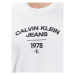 Calvin Klein Jeans Tričko J30J324206 Biela Regular Fit