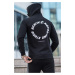 Madmext Men's Black Printed Sweatshirt 5306