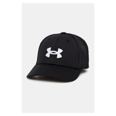 Detská baseballová čiapka Under Armour čierna farba, s potlačou