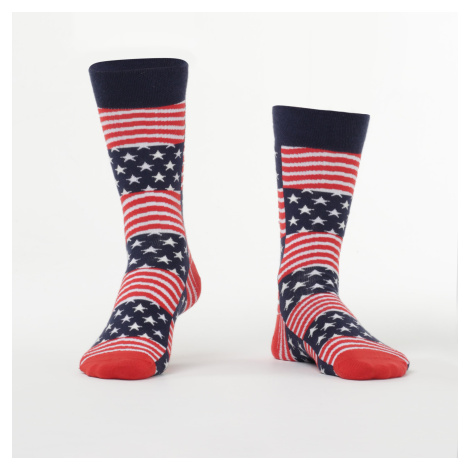 The U.S. Navy and Red Men's Socks FASARDI