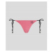 Plavky Karl Lagerfeld Ikonik 2.0 Lurex String Bottom Pink Lurex