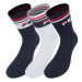 Chlapčenské ponožky do inline korčúľ FILA 3 PACK-BOYS-F6114N SOCKS-754 RED WHITE NAVY