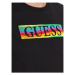 Guess Tričko M3YI60 K9RM1 Čierne rhodiované Slim Fit