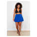 Trendyol Curve Navy Blue Short Skirt Bikini Bottom