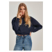 Women's Oversized Short Raglan Crew Nightnavy