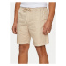 Pepe Jeans Bavlnené šortky Relaxed Linen Smart Shorts PM801093 Béžová Regular Fit