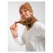 Women's winter scarf camel black color