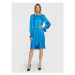 TWINSET Košeľové šaty 222TT2122 Modrá Regular Fit