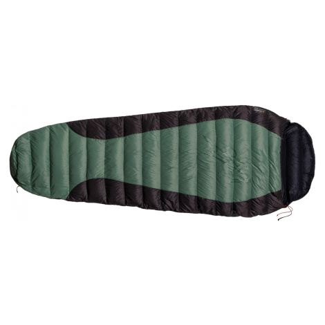 Páperový spacák Warmpeace Viking 300 180 cm Zips: ľavý / Farba: zelená/čierna